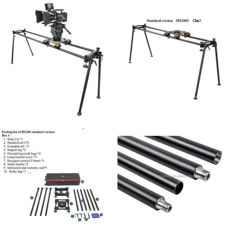 Camera Slider Rail - Greenbull BX200 Portable Camera Slider With