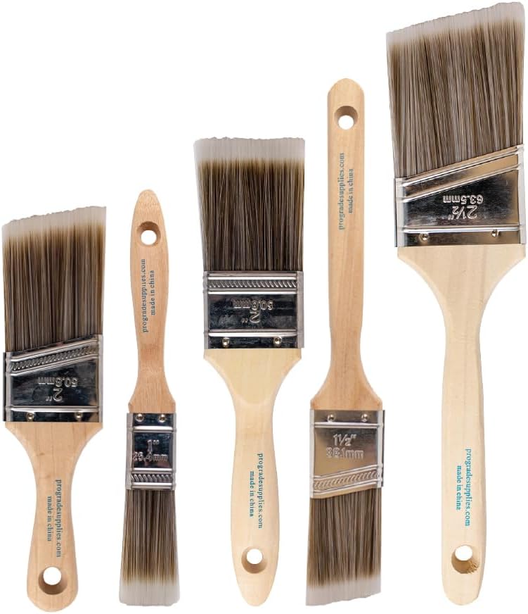 Photography Angle - 5-Piece Paint Brush Set, Flat &