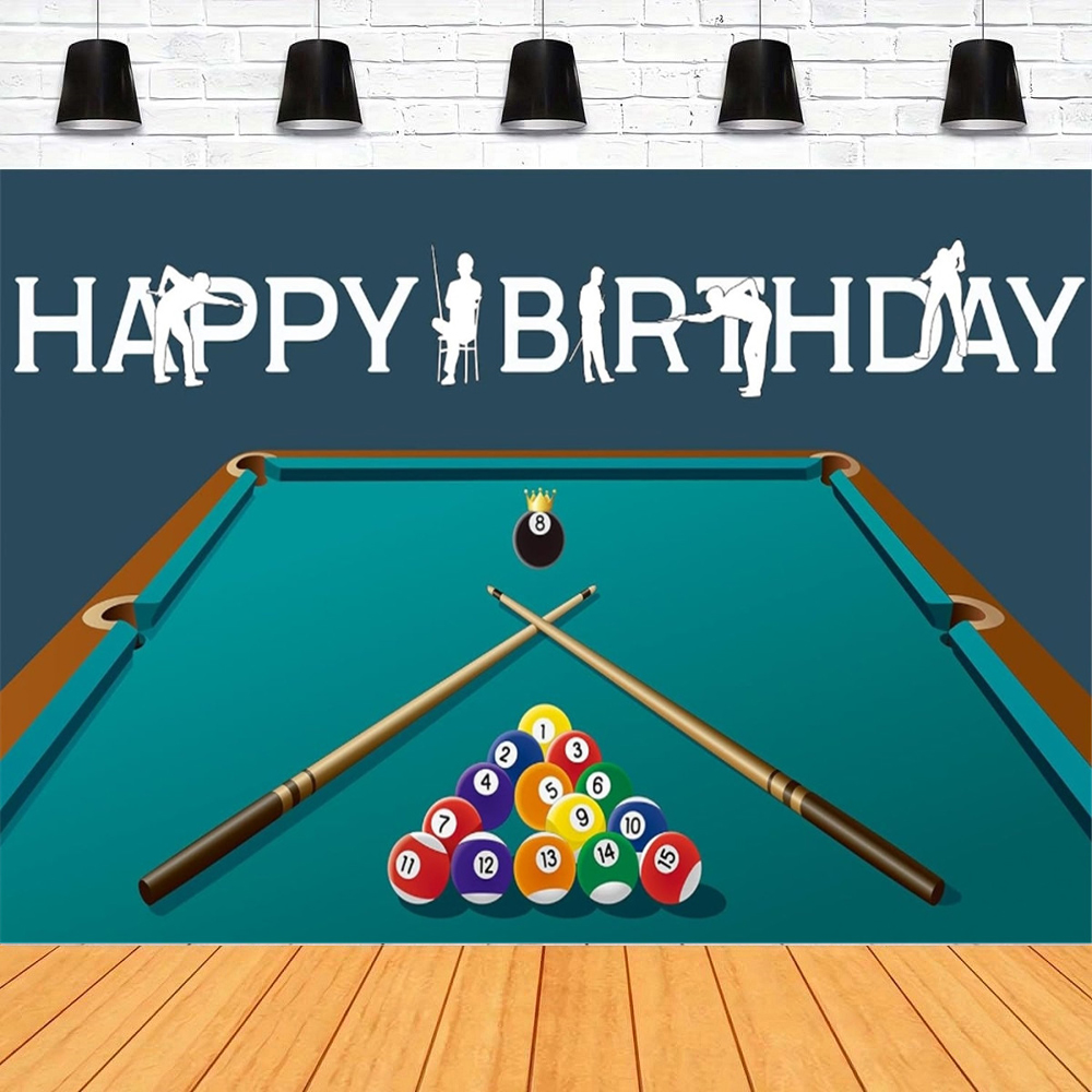 Photography Contest - Billiard Pool Balls Photography Backdrop Snooker