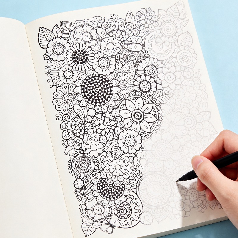 Photography Book - One Adult Stress Relief Hand Drawn