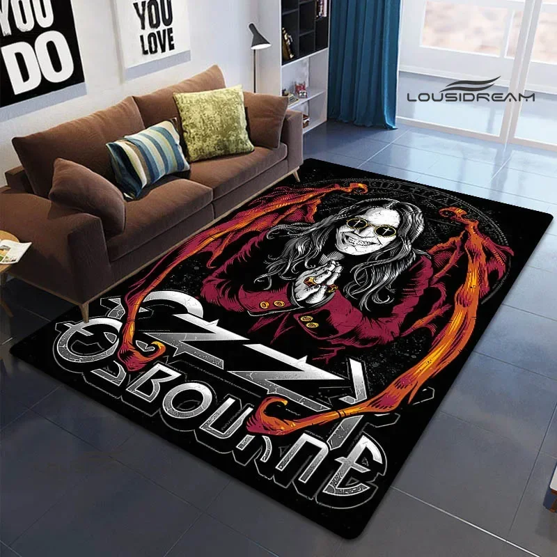 Photography Yoga - Ozzy osbourne retro printed carpet non-slip