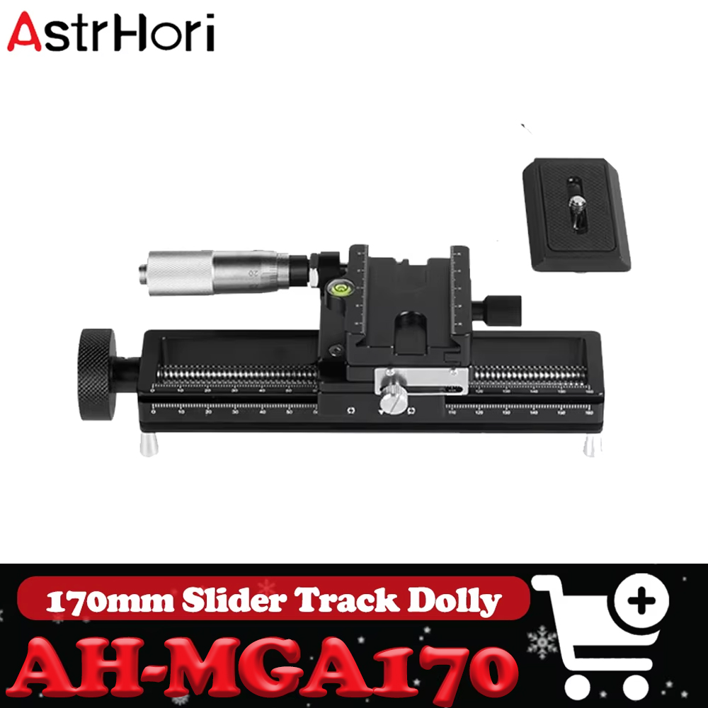Camera Slider Rail - AstrHori AH-MGA170 170mm Cameras Macro Focusing