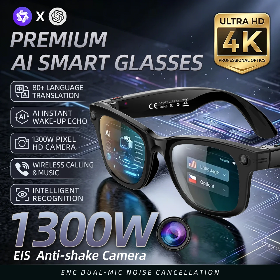 Photography Translate - 13MP HD Camera Smart Glasses AI