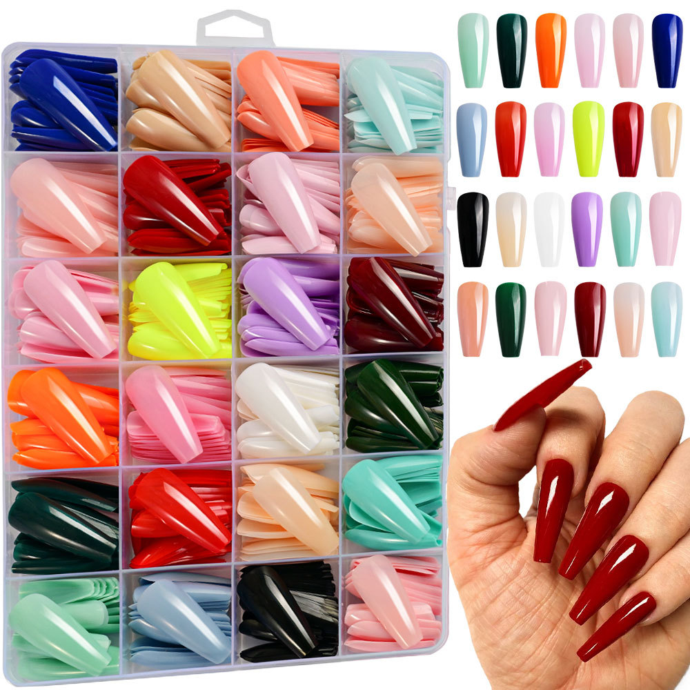 576pcs/Box Colorful Fake Nails - đánh giá và giá Photography Tips