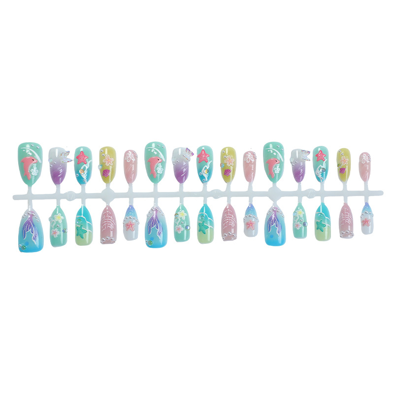 30pcs Summer Press on Nails 3D - đánh giá và giá Photography Tips