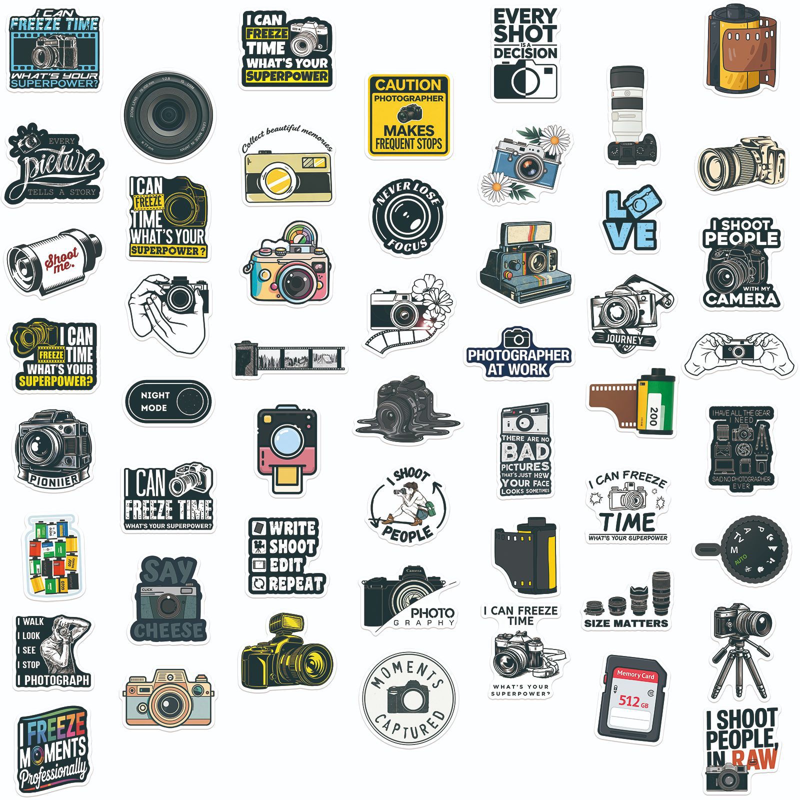 50 Pcs Vintage Camera Photogra - đánh giá và giá Photography Journal