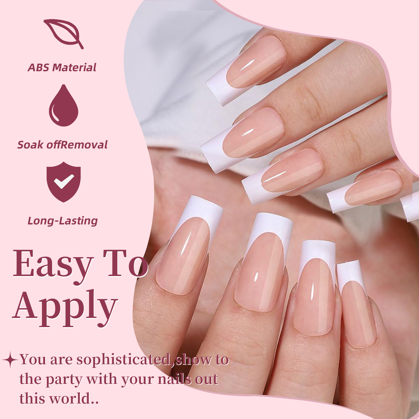 288pcs/box Acrylic French Fals - đánh giá và giá Photography Tips