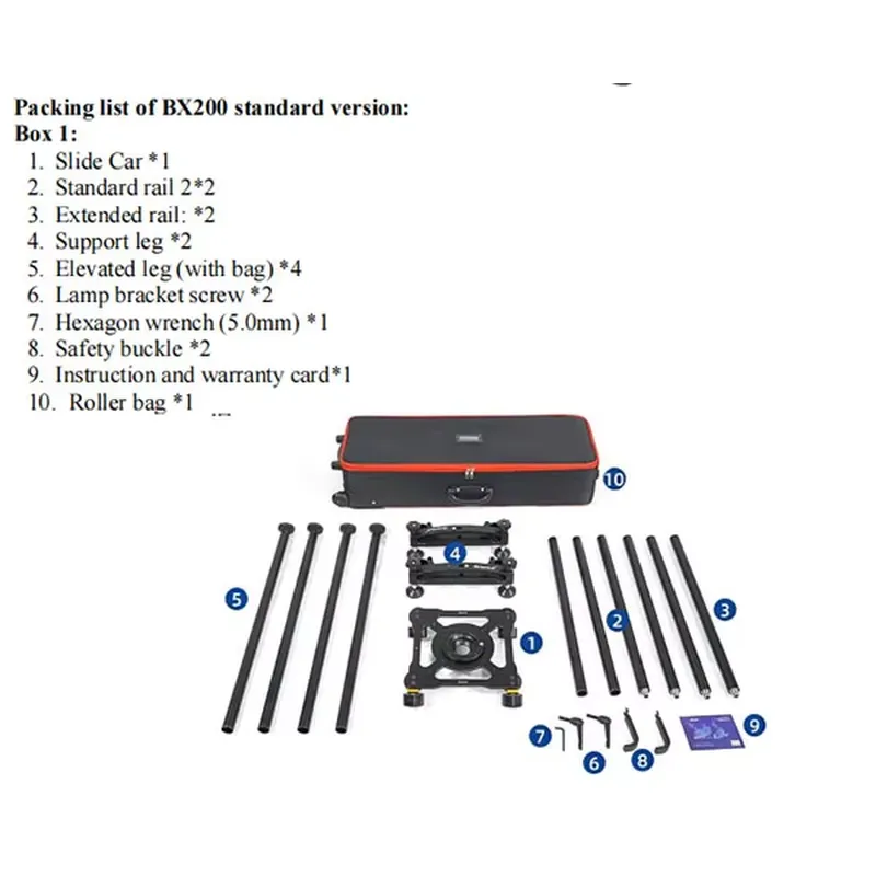 Greenbull BX200 Portable Camer - đánh giá và giá Camera Slider Rail