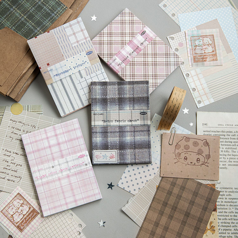 50pcs Creative Plaid Decor Scr - đánh giá và giá Photography Journal