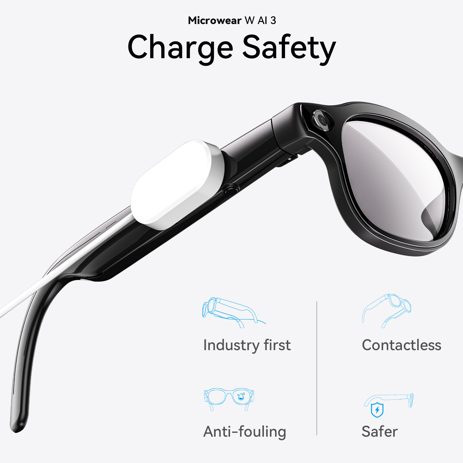 Wireless Charging AI Glasses 1 - đánh giá và giá Photography Translate