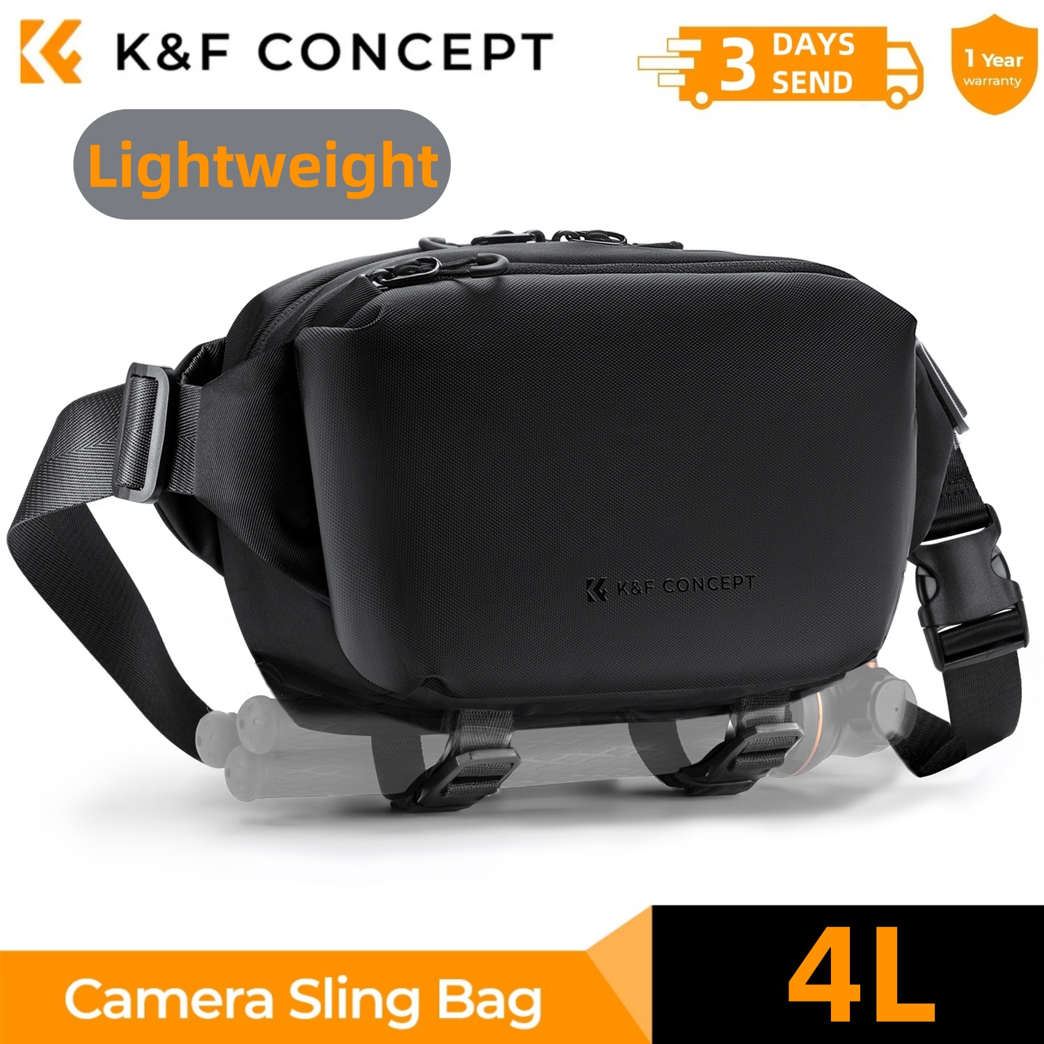K&F CONCEPT 4L Camera Sling Ba - đánh giá và giá Photography Camera