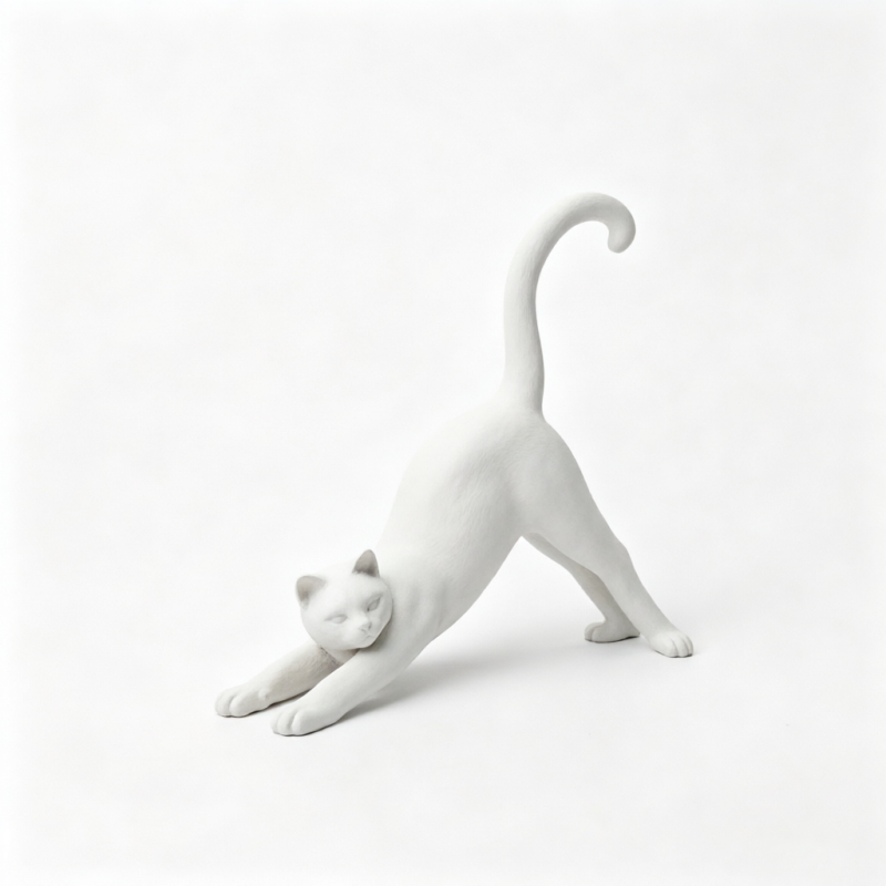 Yoga Stretch Cat Mini Sculptur - đánh giá và giá Photography Yoga