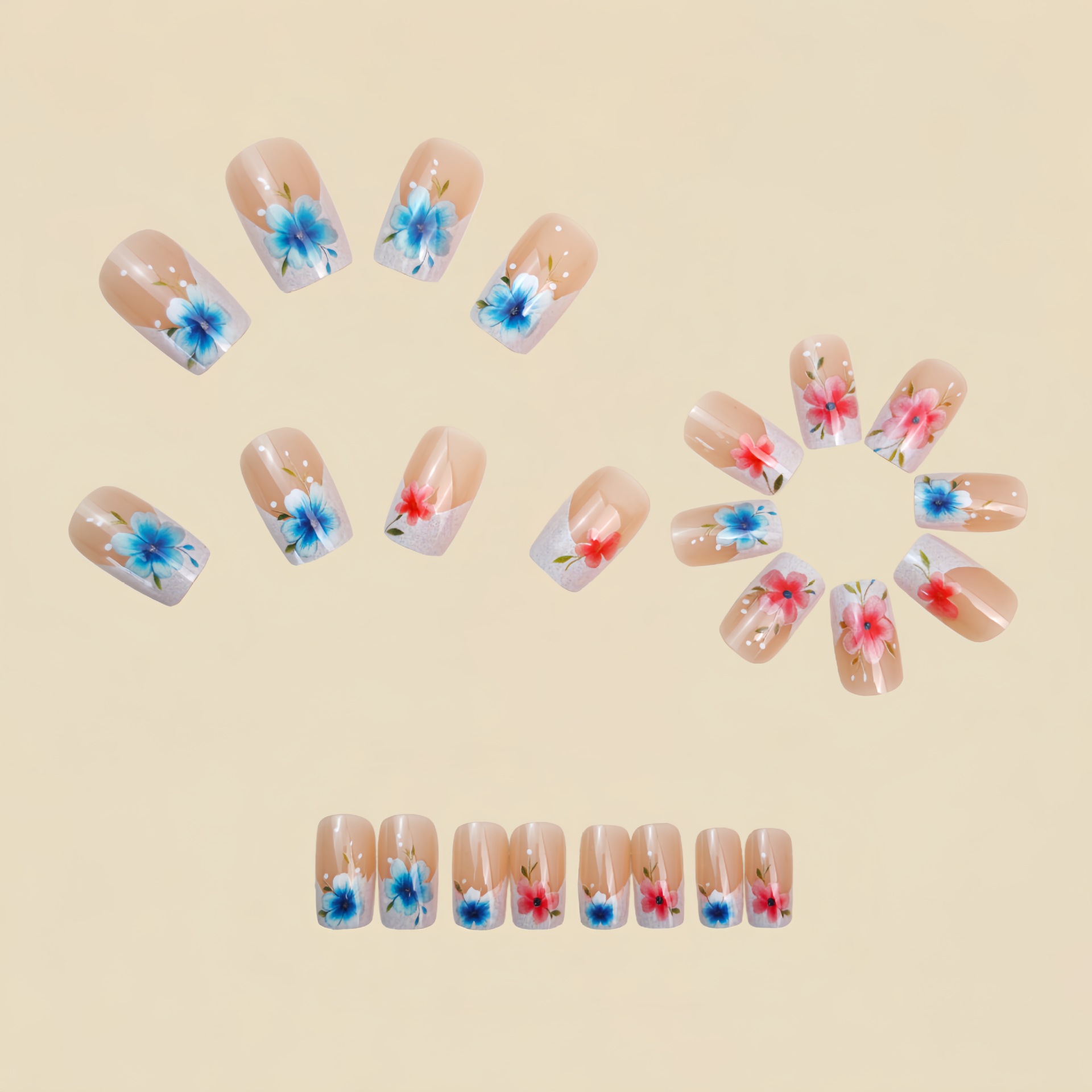 Short Medium fake nails for wo - đánh giá và giá Photography Tips
