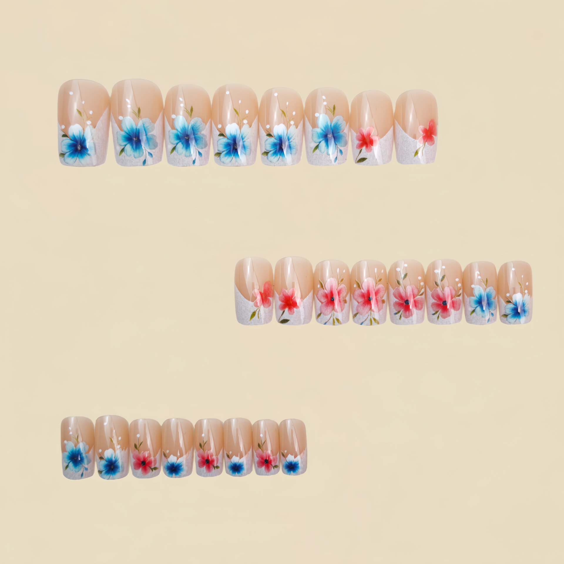 Short Medium fake nails for wo - đánh giá và giá Photography Tips