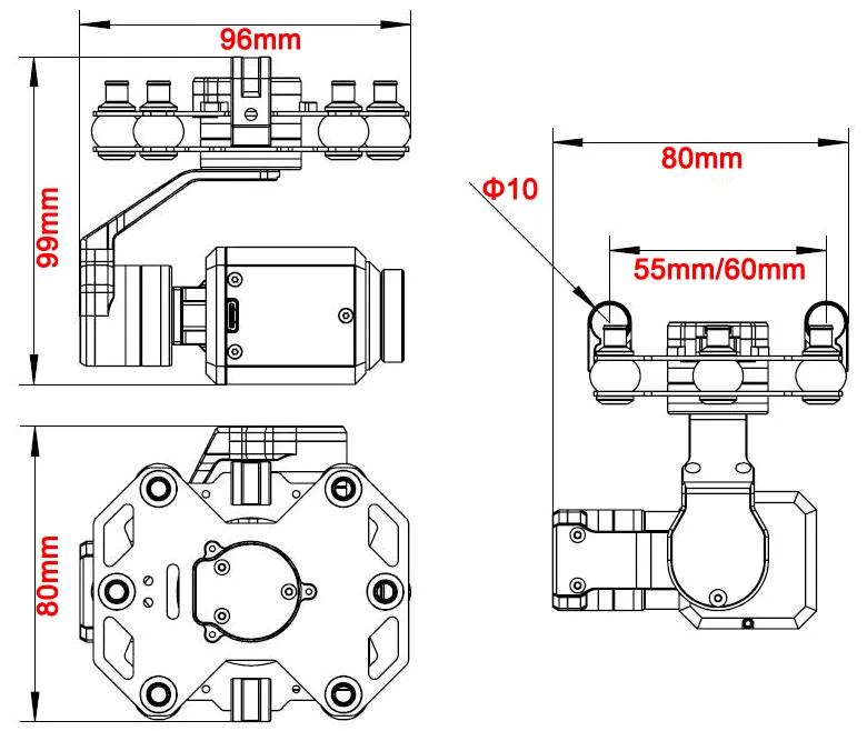 Tarot TL3T20 3-axis Gimbal 640 - đánh giá và giá Photography Camera