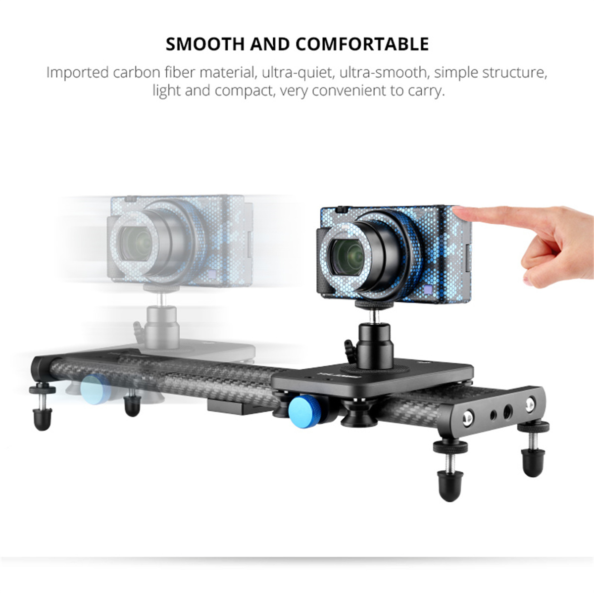 YELANGU 40CM Carbon Fiber Came - đánh giá và giá Camera Slider Rail