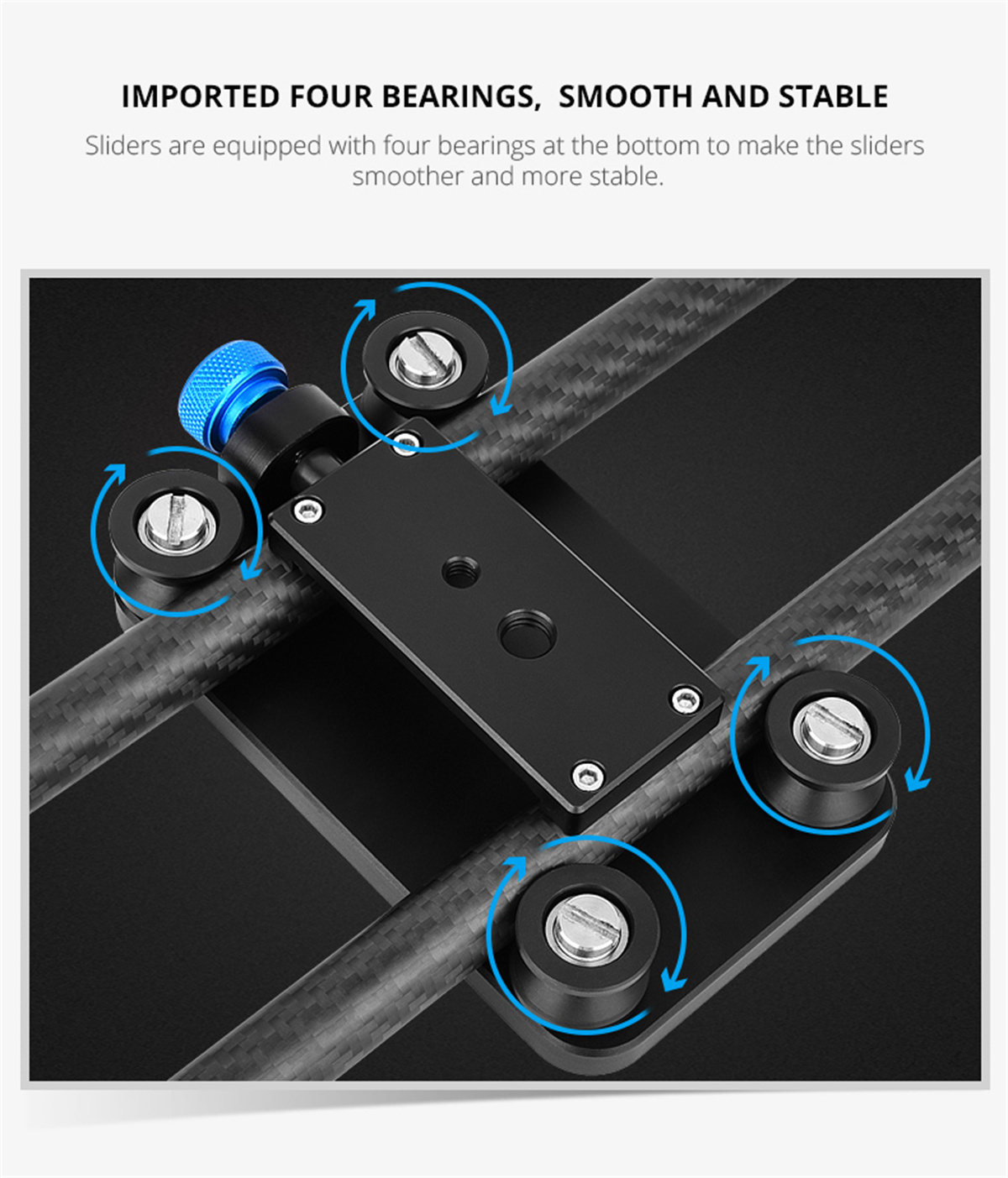 YELANGU 40CM Carbon Fiber Came - đánh giá và giá Camera Slider Rail