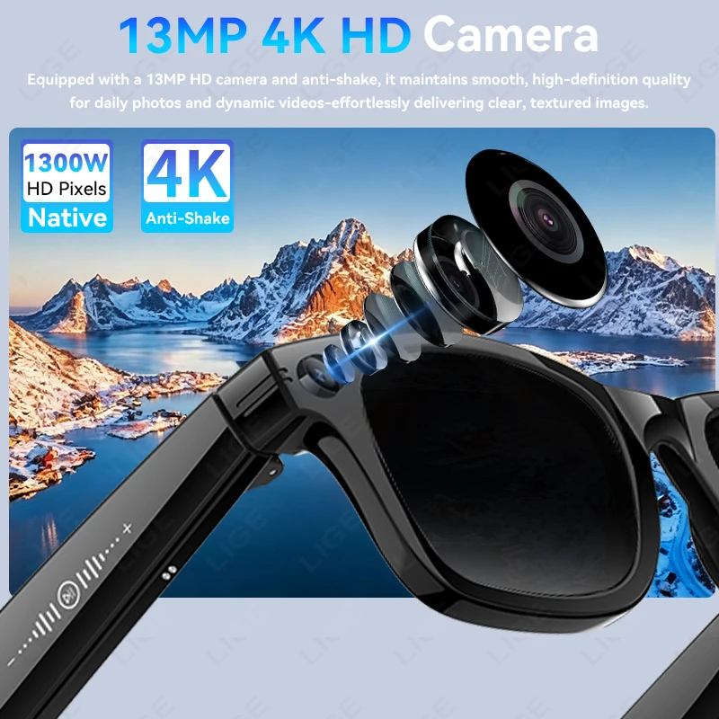 13MP HD Camera Smart Glasses A - đánh giá và giá Photography Translate