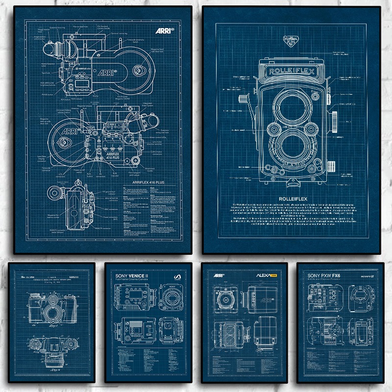 Vintage Leica Camera Blueprint - đánh giá và giá Photography Camera